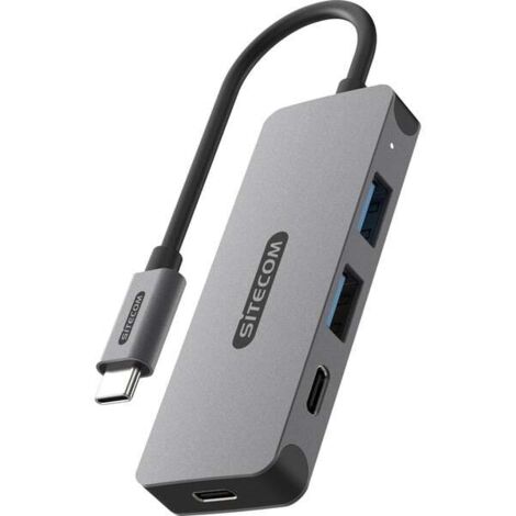 Sitecom CN-5010 hub di interfaccia USB 3.2 Gen 1 Type-C 5000 Mbit/s Nero, Grigio