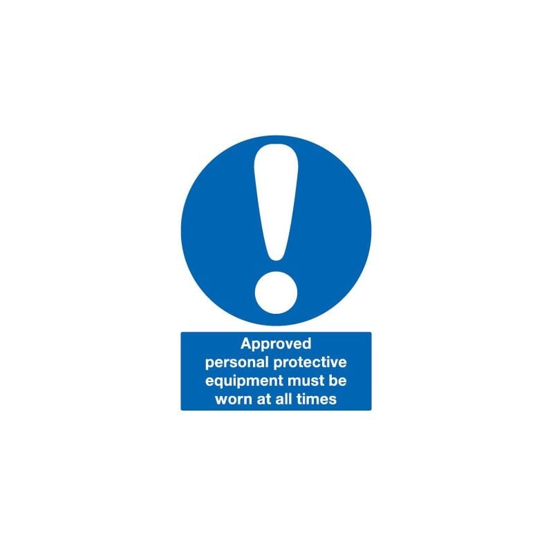 Sitesafe - Approved Personal Protective Clothing Must Be Worn Rigid pvc Sign - 210