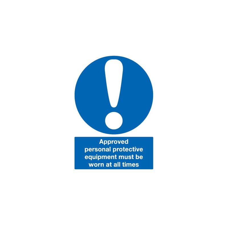 Approved Personal Protective Clothing Must Be Worn Vinyl Sign - 210 X 2 - Sitesafe