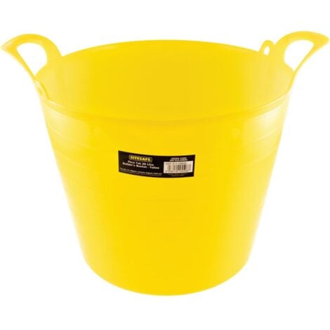 SITESAFE 26L Builders Bucket Yellow