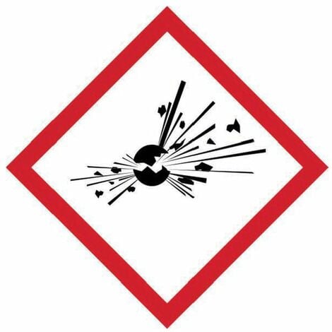 Sitesafe GHS Explosive Symbol - Self Adhesive Vinyl (100 x 100mm)