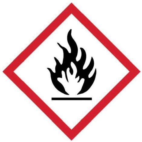 Sitesafe GHS Flammable Symbol - Self Adhesive Vinyl (100 x 100mm)