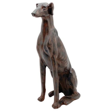 Sitting Dog Garden Ornament - L35 x W40 x H77 cm