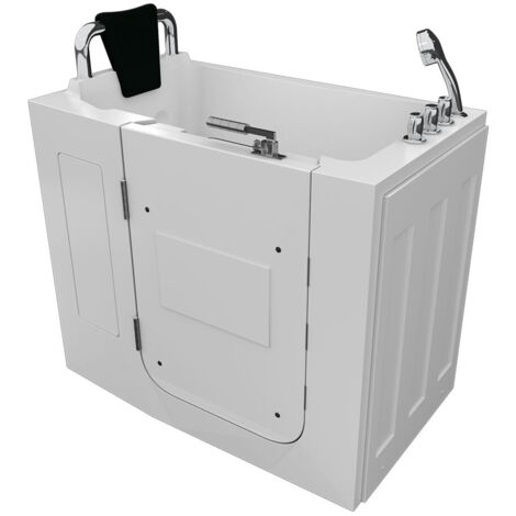 Sitzbadewanne Senioren Wanne Sitzwanne mit Tür S08-TH-A-L 68x110cm