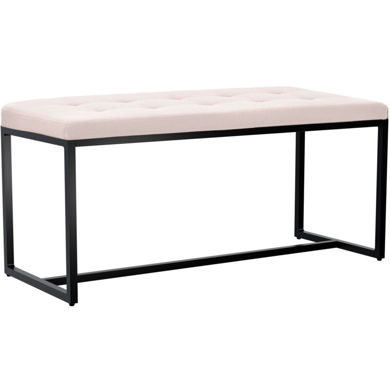 Clp Sitzbank Barci Mit Schwarzem Gestell Creme Stoff