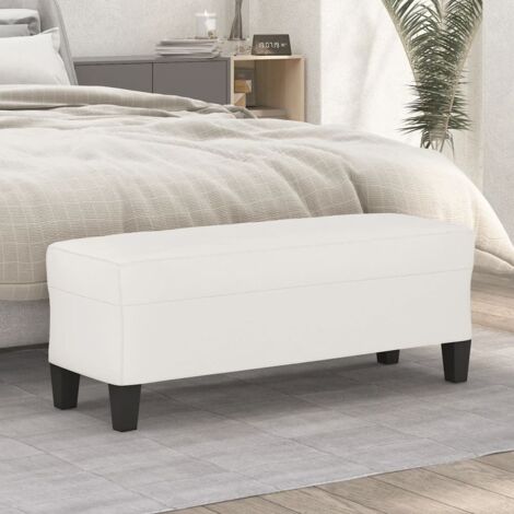 Sitzbank Beige 100x35x41 cm Mikrofasergewebe vidaXL