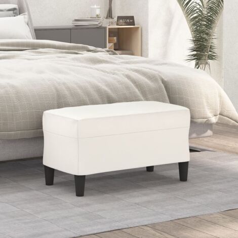 Sitzbank Creme 70x35x41 cm Kunstleder vidaXL