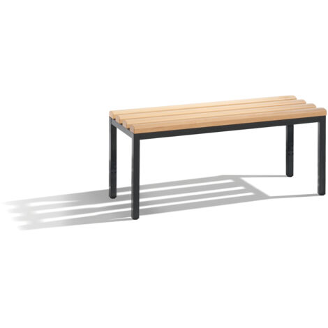 Sitzbank H420B1000T350mm Schuhrost Schwarzgrau C+P