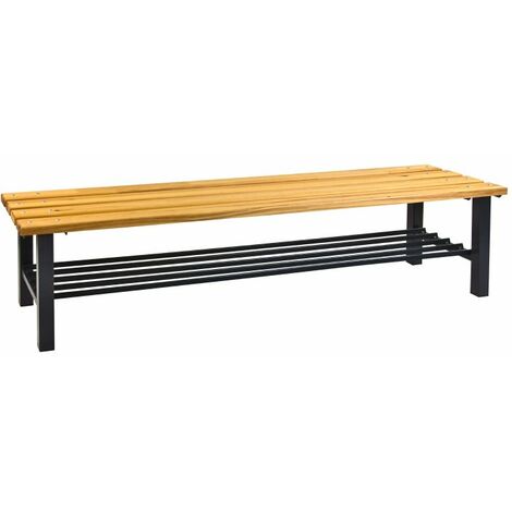 Sitzbank mit Schuhrost 2000x400x420 mm