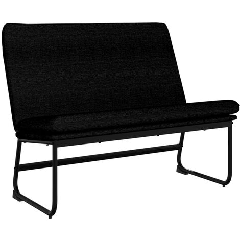 Sitzbank Schwarz 100x75x76 cm Stoff vidaXL