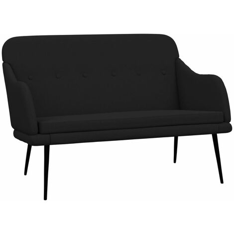 Sitzbank Schwarz 110x76x80 cm Stoff vidaXL