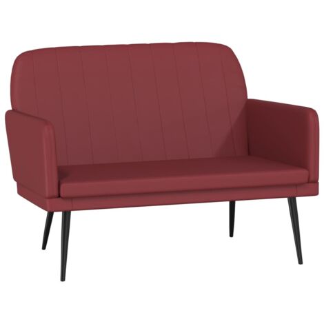 Sitzbank Weinrot 107x80x81 cm Kunstleder vidaXL