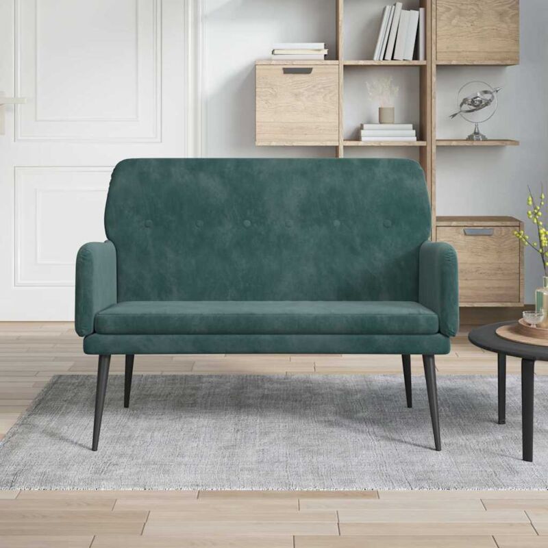 Sitzbank Dunkelgrün 108x79x79 Cm Samt - Vidaxl