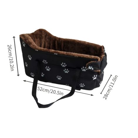 Sitzbezug für Haustiere, geeignet für kleine Katzen und Hunde, abnehmbar und waschbar, rutschfest und strapazierfähig, geeignet für Armlehnen und Mittelkonsole.