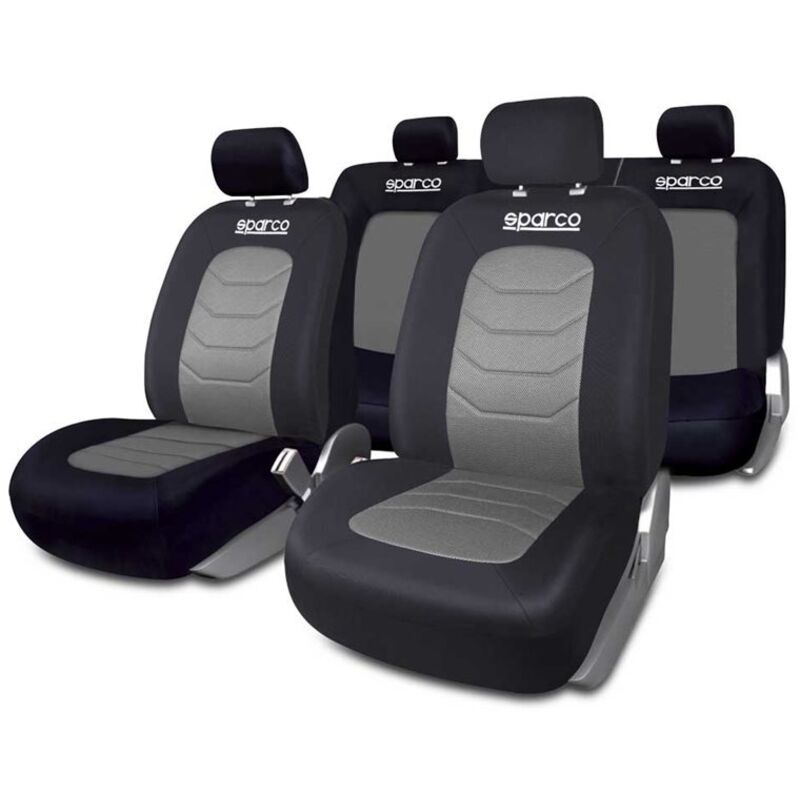 Auto Sitzbezüge - Grau/schwarz - 4er Set - Sparco
