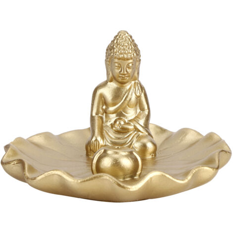 Sitzende Buddha-Statue von Sakyamuni mit Reliquie und Räucherstäbchenhalter, thailändische Dekoration