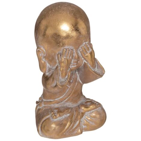 Sitzender Buddha Jian H.14,5cm Harz - Augen