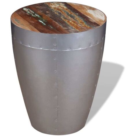 Sitzhocker im Retro-Industrie-Design Altholz