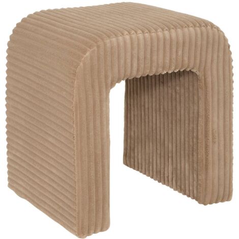 Sitzhocker Sevi beige - Atmosphera créateur d'intérieur