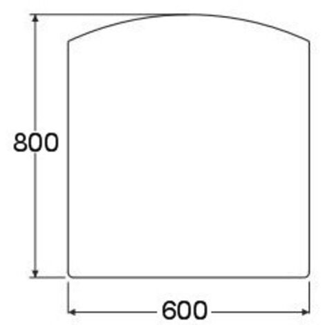 Sivac – Plaque de sol forme F en acier noir 600 x 800 mm – Protection contre combustion – Pour moquettes, parquets et vinyles