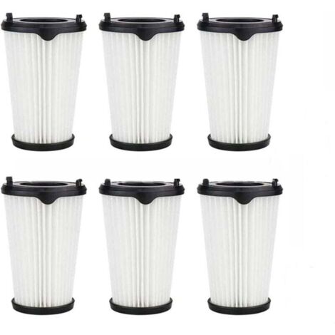 Six filtres HEPA de rechange pour aspirateurs Ergorapido AEF150 AEG CX7 CX7-2, avec une brosse de nettoyage.