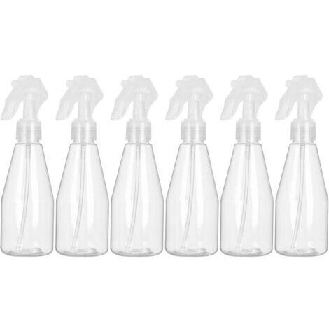 Six flacons pulvérisateurs en plastique vides de 200 ml pour la désinfection, le jardinage et le nettoyage