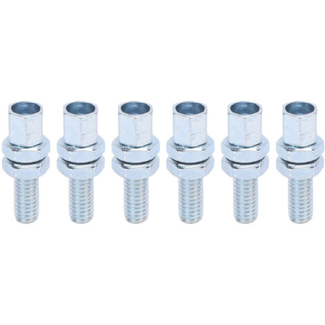 SIXRUN M6 6-teiliges Hohlmutter-Schraubenset, Hochleistungs-Set aus hochfestem Stahllegierungsstahl für 212cc Motorrad ATV Go-Kart zur Fahrzeugwartung.