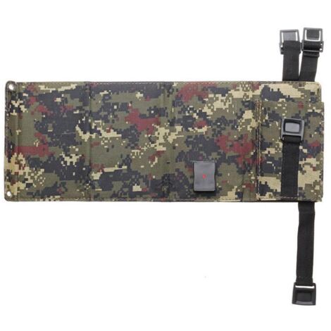 SIXRUN Pannello solare portatile, caricabatterie solare monocristallino pieghevole da 20 W con uscita USB per campeggio ed escursionismo