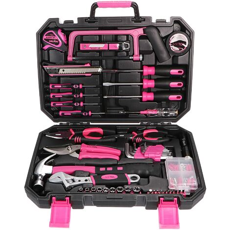 SIXTOL HOME PINK 128 - Set di attrezzi in valigetta  Per uso domestico