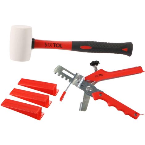 SIXTOL LEVEL SYSTÉM STARTER 1 Set di Attrezzi per livellamento, Rosso