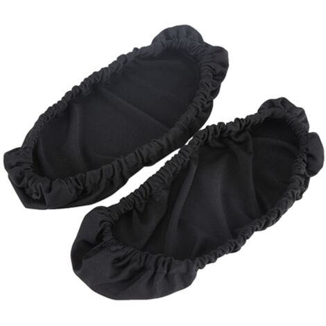 SJLERST 1 paire de housses d'accoudoir de chaise amovibles Housse de fauteuil de bureau de protection élastique Noir