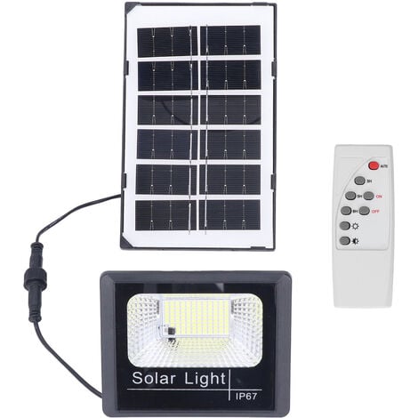 SJLERST 100 LED-Außen-Solar-Flutlicht, Solar-Gartenleuchten, IP67, wasserdichte Außenwandleuchte für Garten, Haustür, Hof, Garage