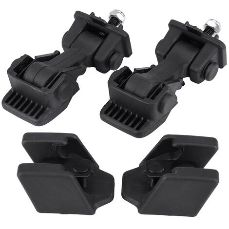 SJLERST 2 jeux de loquets de sécurité et supports de capot pour Jeep Wrangler TJ 97-06 55176636AD 55395652AC