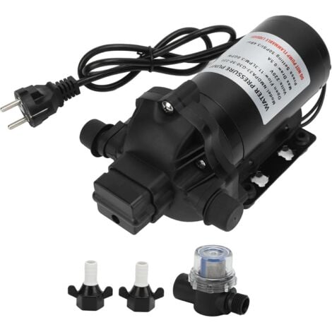 SJLERST 220 V 11,3 LPM 50 PSI Wasserdruck-Membranpumpe selbstansaugend für Auto, Wohnmobil, Yacht, Wohnwagen, Marine, Boot