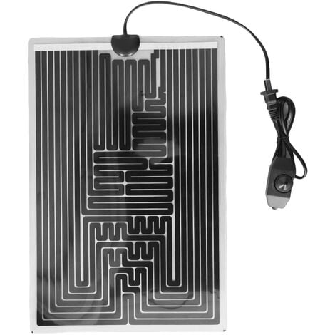 SJLERST 220V Heizmatte, Heizung mit Geschlossenem Kreislauf fr Reptilien Ausgewogene Verteilung Energiesparende Heizmatte mit Temperaturregelung fr Schildkrten (CN-Stecker)