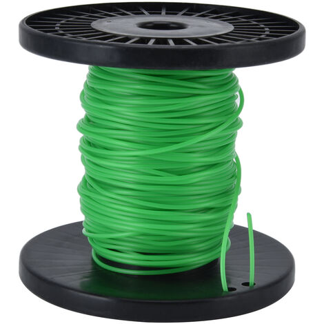 SJLERST 2mm String Trimmer Line Round Grass Trimmer Line Green Lawn Tond Line pour Husqvarna 30m / 98.4ft
