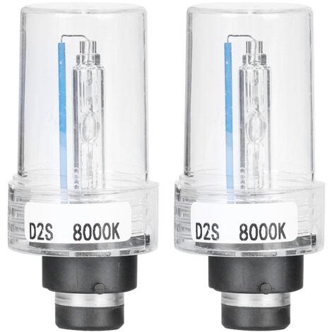 SJLERST 2pcs ampoules de phare LED, 12V 35W D2S 8000K phare phare ampoule au xénon accessoire de voiture