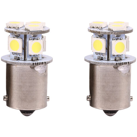 SJLERST 2pcs White BA15S R5W 1156 5050 8SMD LED Car Brake Lights BulbsVehicle Parts & Accessories, Car Parts, External Lights & Indicators
