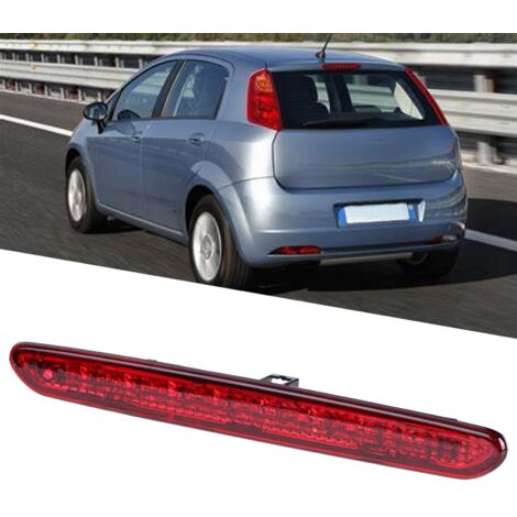 SJLERST 3ème troisième feu stop feu stop haute voiture voiture feu stop haut lampe 51722247 convient pour Remplacement pour Fiat Punto Grande Abarth 2012-2019 feux stop punto+feu stop additionnel fiat