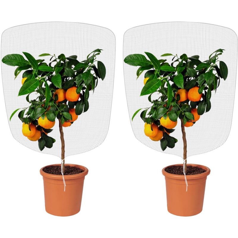 4PCS Filet Anti Insecte, Filet de Jardin Anti-Insectesavec Cordon de Serrage Maille Fine pour Protéger Les Plantes en Pot pour Protection Fruitiers