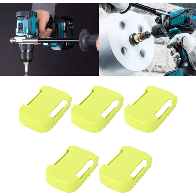 SJLERST 5 PCS Tool Support de Batterie pour Couvercle de Batterie Clip de Ceinture Support de Batterie Support sur étagère Clips de Batterie muraux