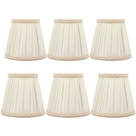 SJLERST 6 Pieces Lampshades for Table Lamps, Clip-on Lampshades, Lampshades, Candle Holders - B