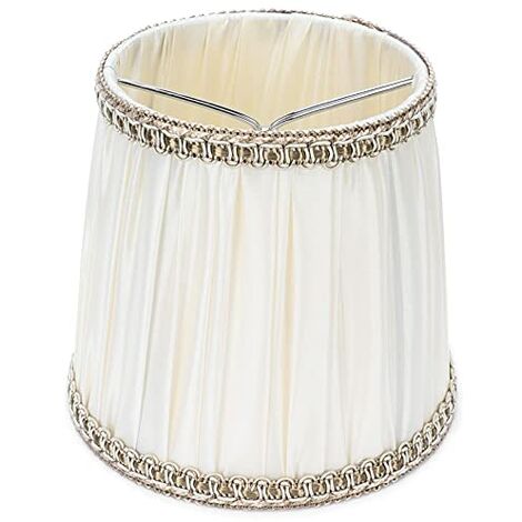 SJLERST 6Pcs Abat-jour en Tissu Moderne Lustre Lampe de Table Couverture pour Vis E14 Accessoire de Maison