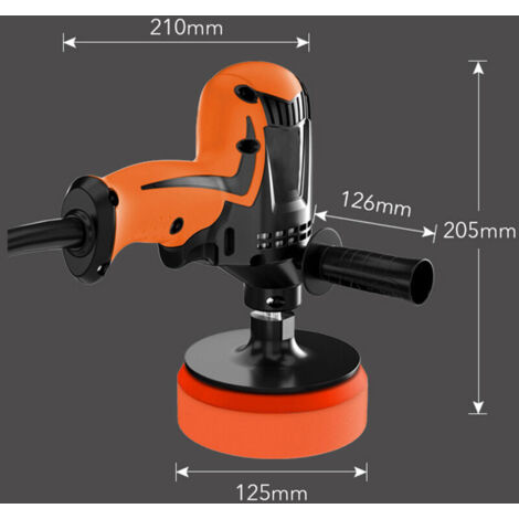 SJLERST 980W Multifunktions-Elektropoliermaschine mit sechs einstellbaren Geschwindigkeiten für Autos, Wachsmaschinen und Automöbel.