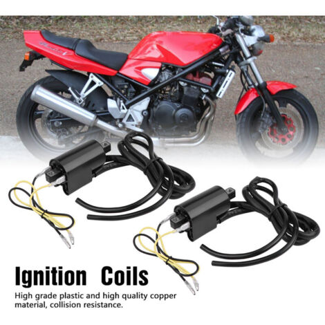 SJLERST Accessorio di accensione di ricambio per moto Suzuki, bobine di accensione in 2 pezzi per GSF400 GSF600 GSF1200 Bandit