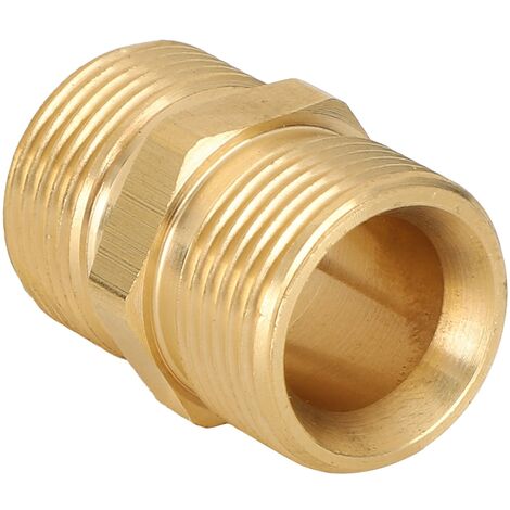 SJLERST Adaptateur de Pulvrisateur Haute Pression, Raccord Filet Male Mtrique M22 14mm Male X 14mm Male Adaptateur D'extension de Tuyau de Nettoyeur Haute Pression