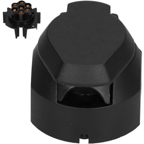 SJLERST Adaptateur européen à 7 trous, connecteur étanche, prise de cordon d'alimentation pour remorque, camping-car, véhicule commercial