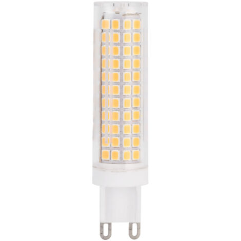 SJLERST Ampoule G9 136LED 15W 1200LM, ampoule de maïs BiPin en céramique à intensité variable pour l'éclairage intérieur de la maison (blanc chaud 110V)