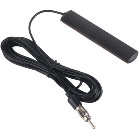 SJLERST Antenne universelle pour radio FM de voiture ANT‑309, patch aérien, support de pare-brise, câble de 5M