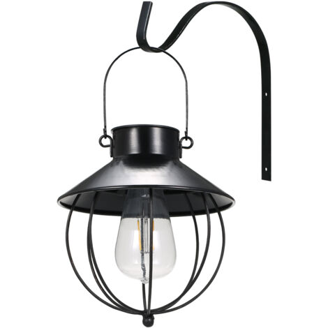 SJLERST Applique murale d'extérieur vintage à énergie solaire, étanchéité IP65, idéale pour un jardin, une terrasse ou un sentier
